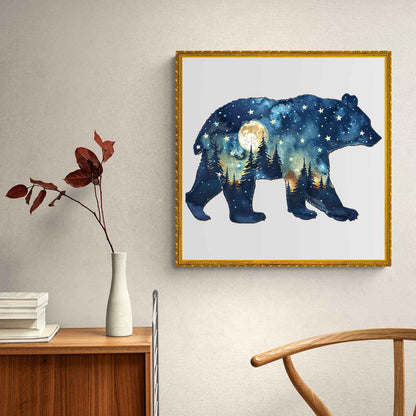 3D Astral Bear Wooden Jigsaw Puzzle | LKWooden