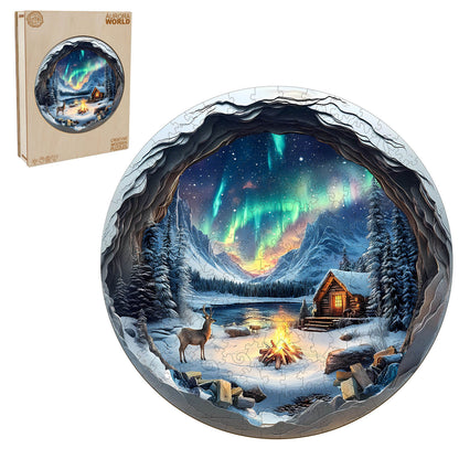 3D Aurora World Wooden Jigsaw Puzzle | LKWooden