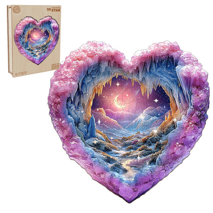 3D Romantic Star Wooden Jigsaw Puzzle | LKWooden