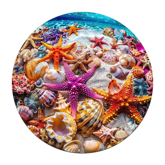 3D Starfish Wooden Jigsaw Puzzle | LKWooden