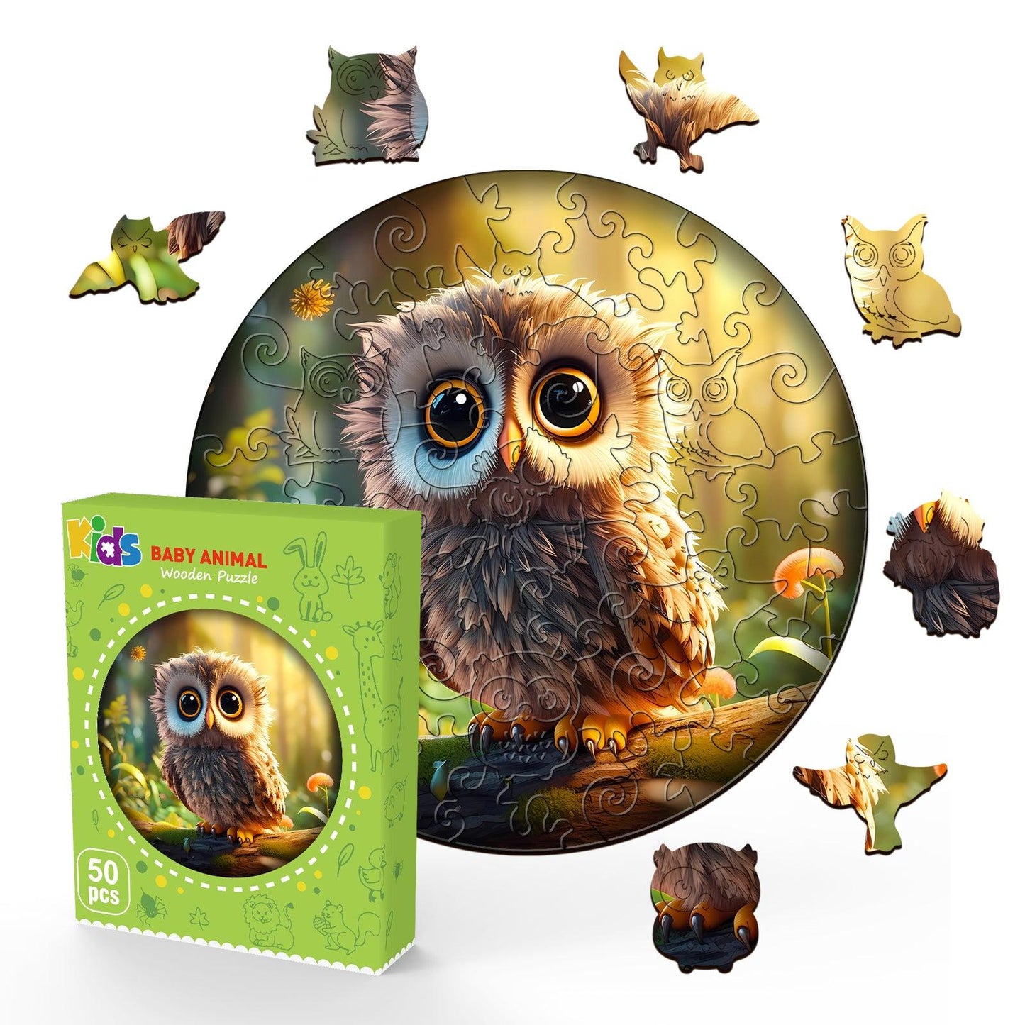 Owl Wooden Jigsaw Puzzle For Kids