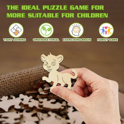 Leopard Wooden Jigsaw Puzzle For Kids