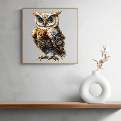 3D Mechanical Owl Wooden Jigsaw Puzzle | LKWooden