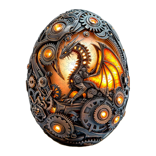 3D Mechanical Dragon Egg Wooden Jigsaw Puzzle | LKWooden