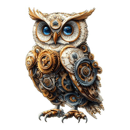 3D Mechanical Owl Wooden Jigsaw Puzzle | LKWooden