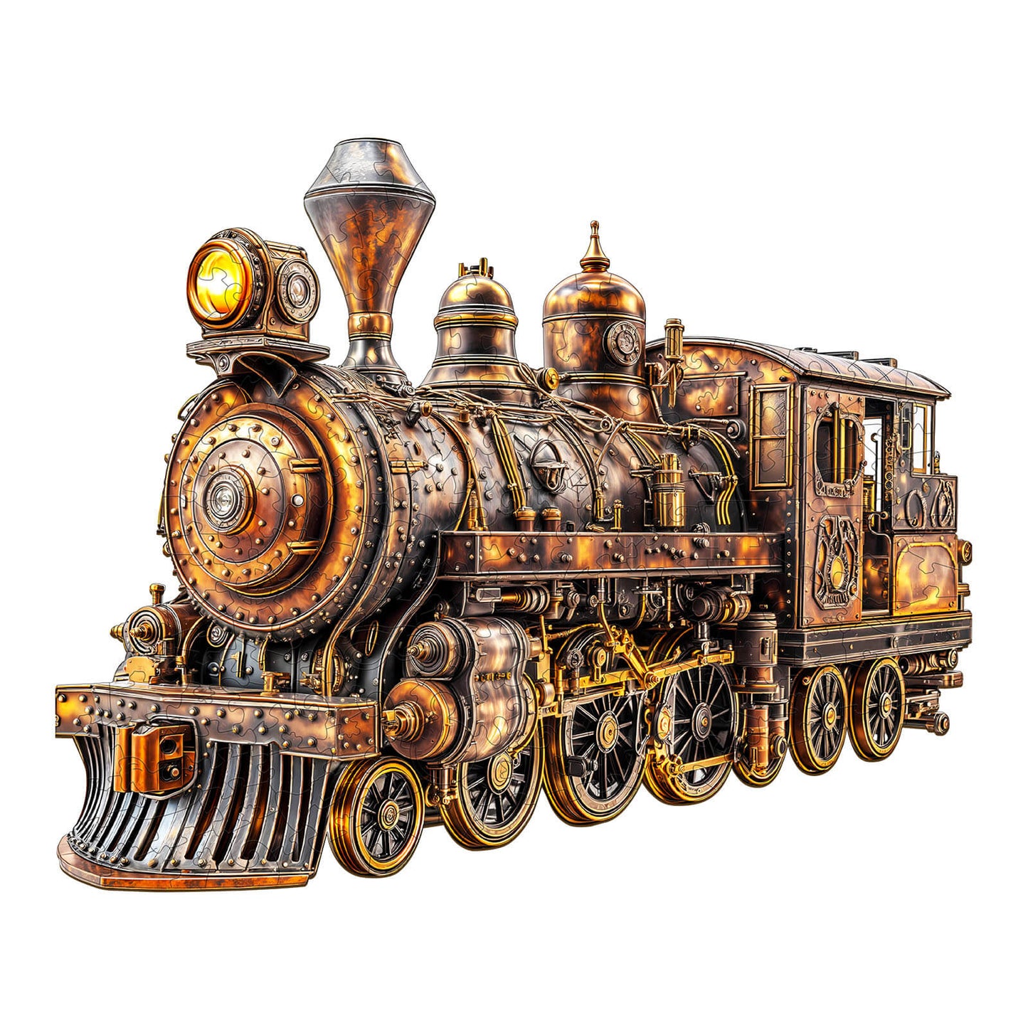 3D Mechanical Steam Train Wooden Jigsaw Puzzle | LKWooden