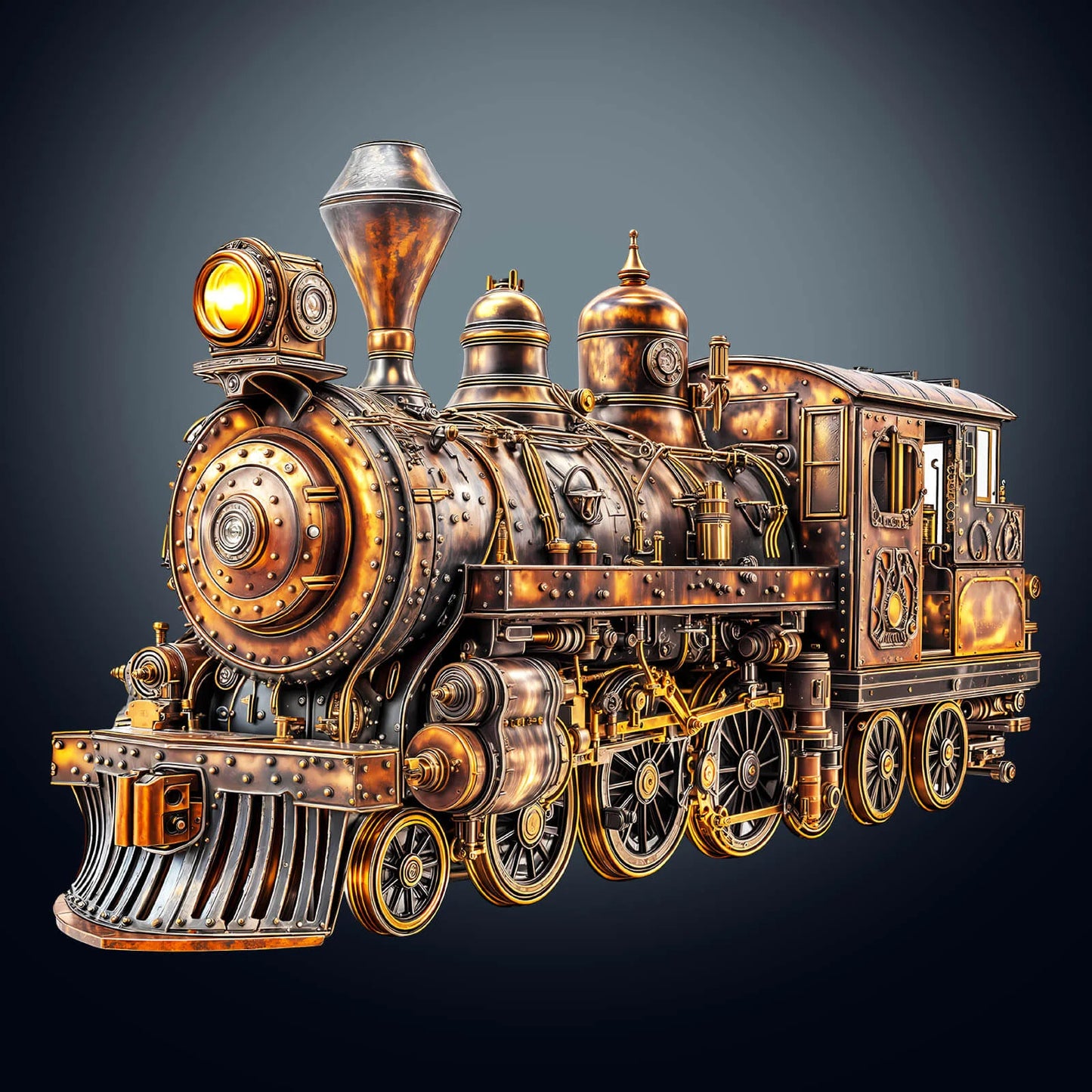 3D Mechanical Steam Train Wooden Jigsaw Puzzle | LKWooden