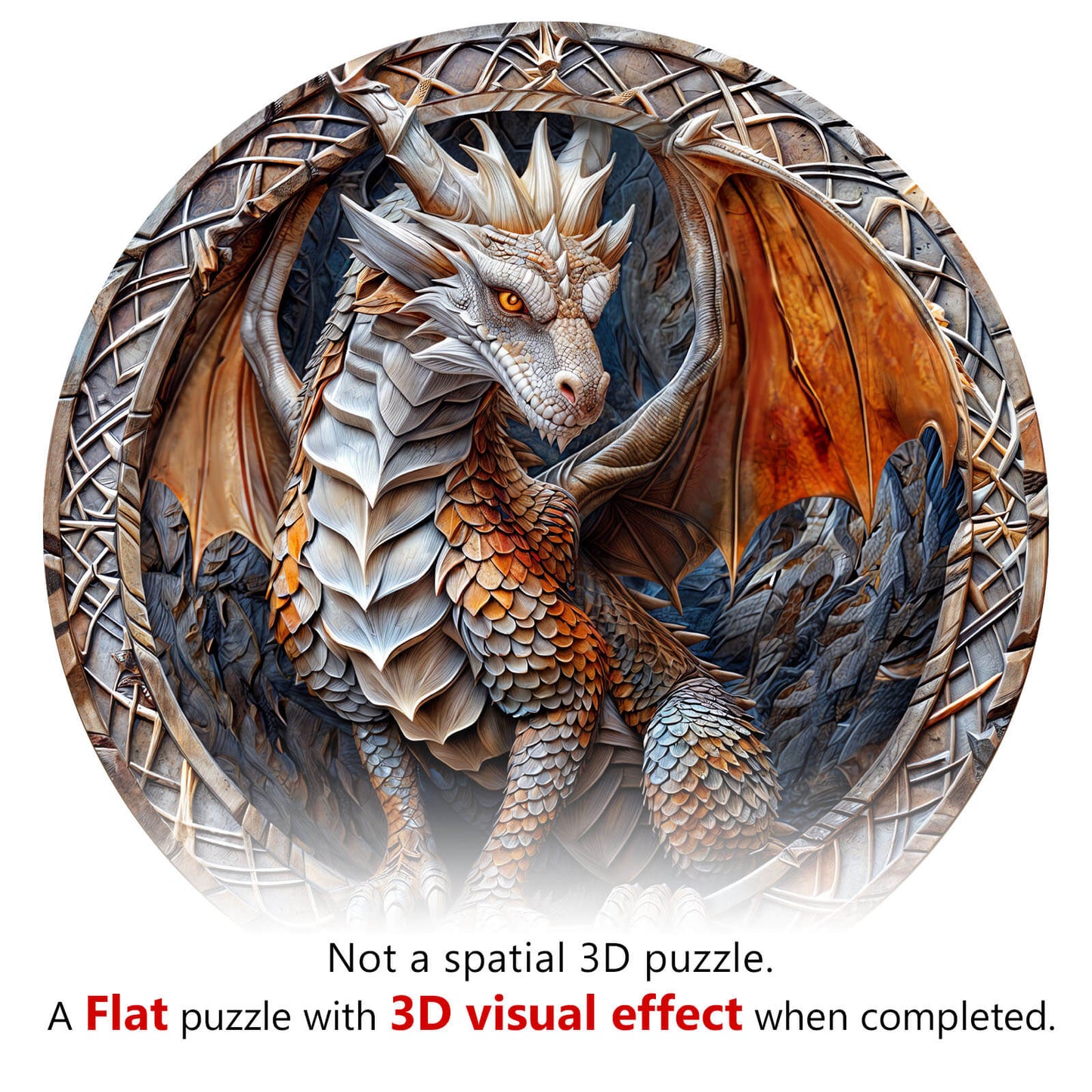 3D Cave Dragon Wooden Jigsaw Puzzle | LKWooden