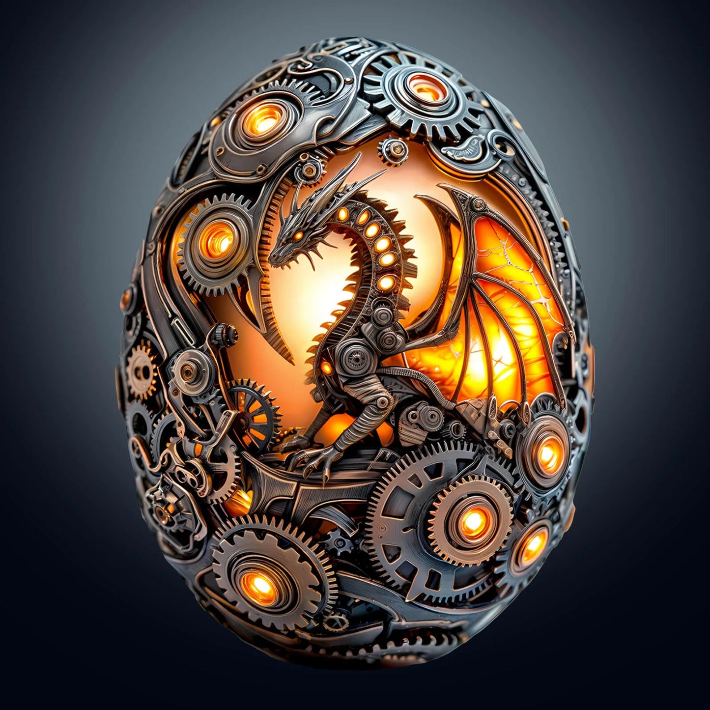 3D Mechanical Dragon Egg Wooden Jigsaw Puzzle | LKWooden