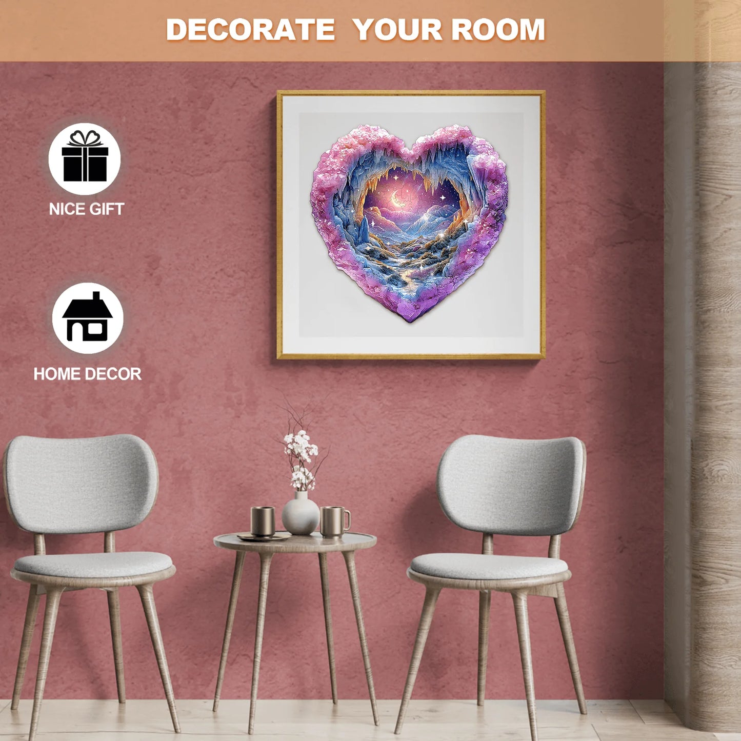 3D Romantic Star Wooden Jigsaw Puzzle | LKWooden