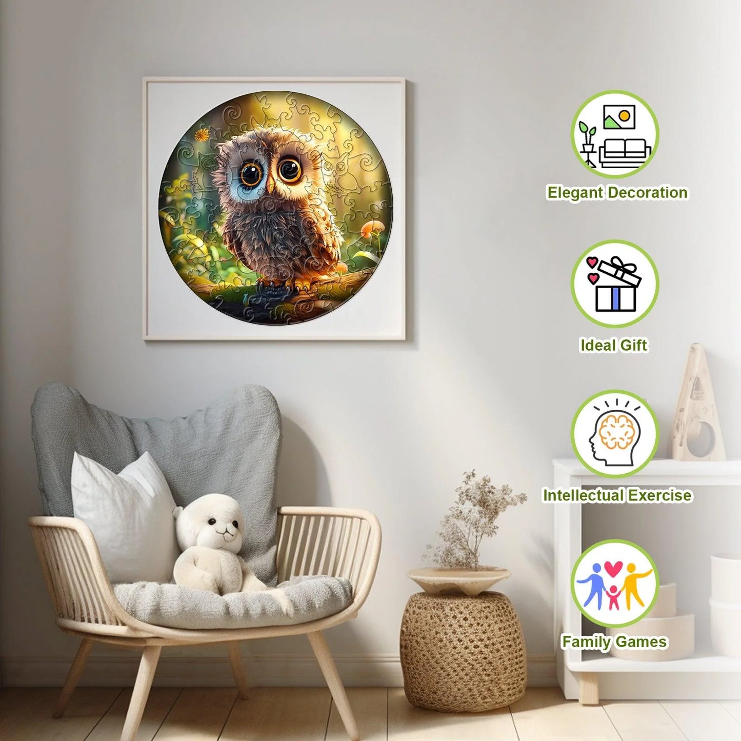 Owl Wooden Jigsaw Puzzle For Kids