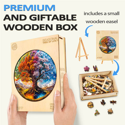 Seasonal Tree of Life-1 Wooden Jigsaw Puzzle | LKWooden