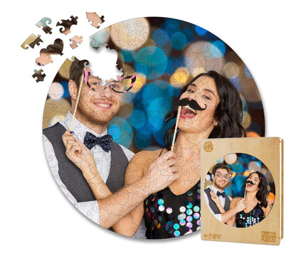 Personalized Photo Wooden Puzzle - Love Theme | LKWooden