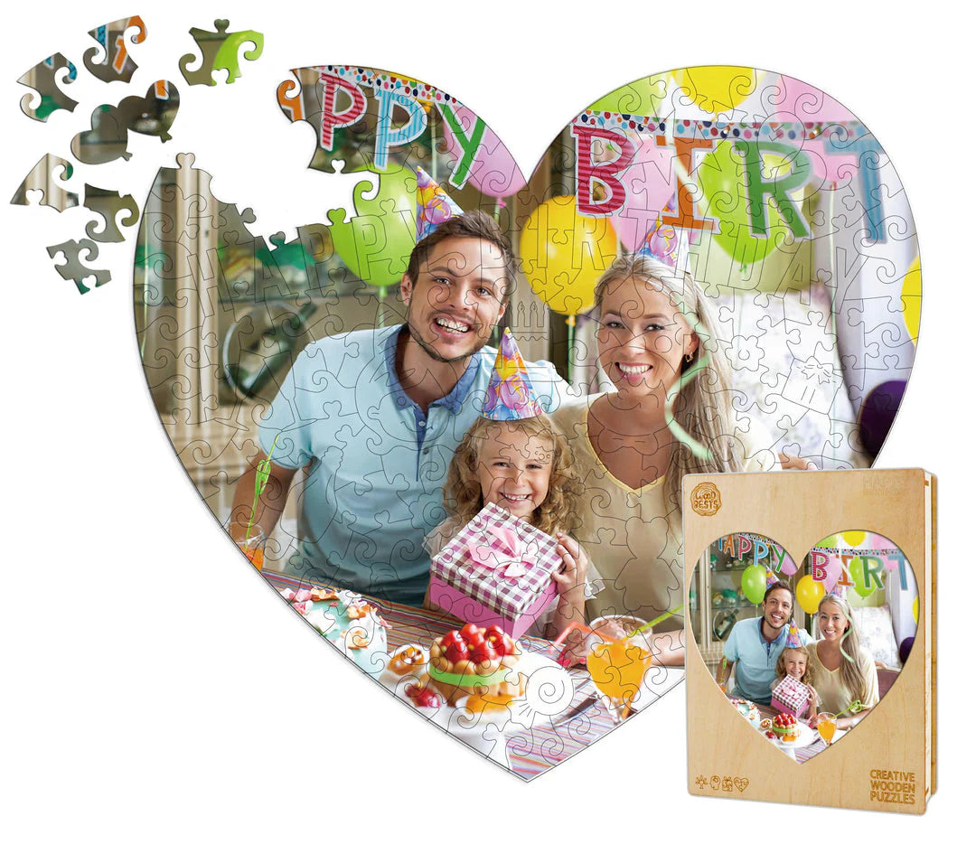 Personalized Photo Wooden Puzzle - Birthday Theme | LKWooden