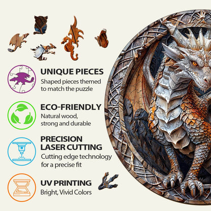 3D Cave Dragon Wooden Jigsaw Puzzle | LKWooden