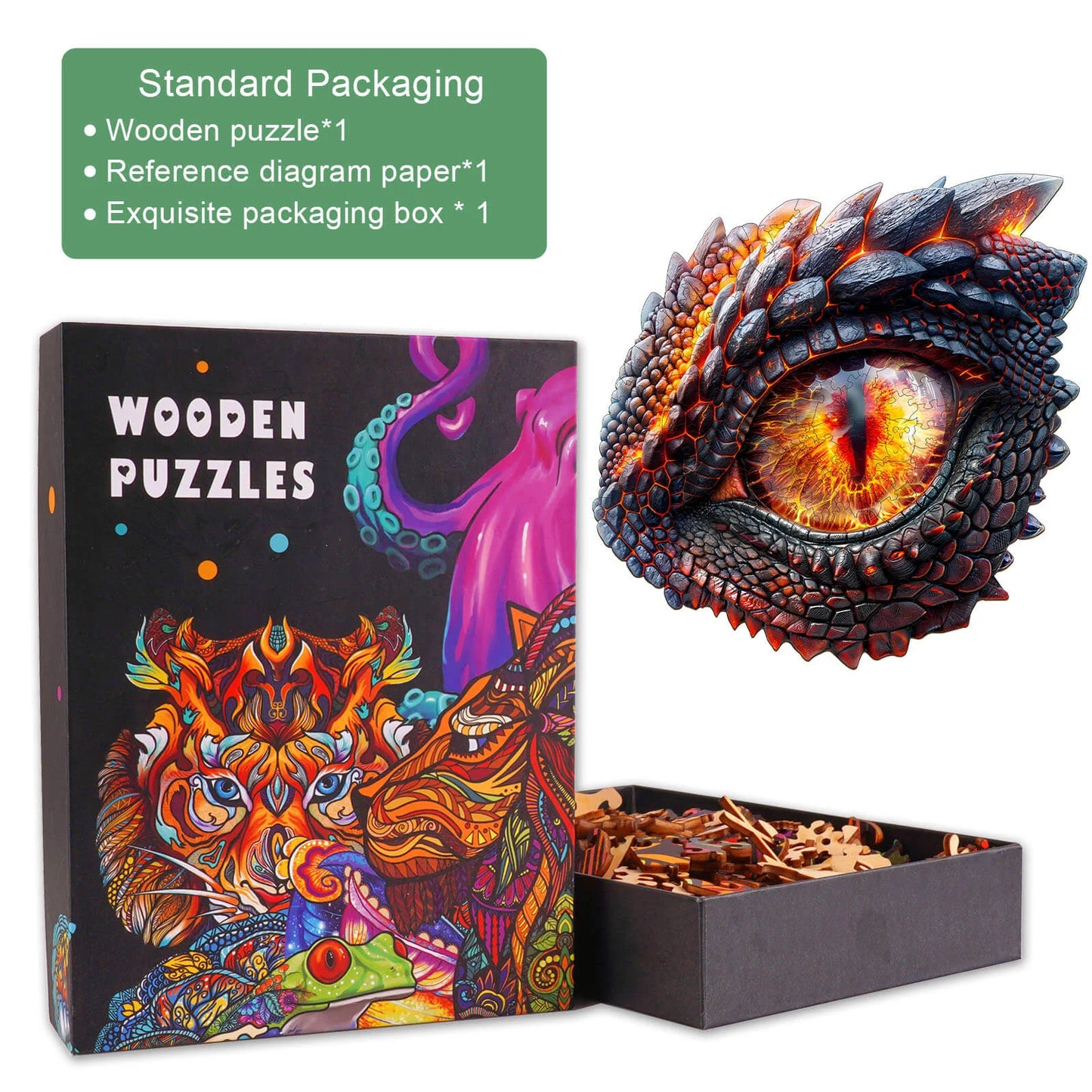 3D Blaze Eye Wooden Jigsaw Puzzle | LKWooden