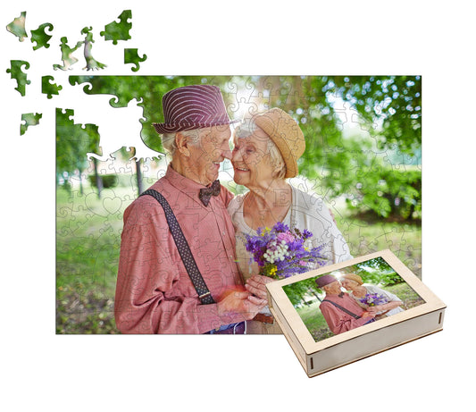 Personalized Photo Wooden Puzzle - Love Theme | LKWooden