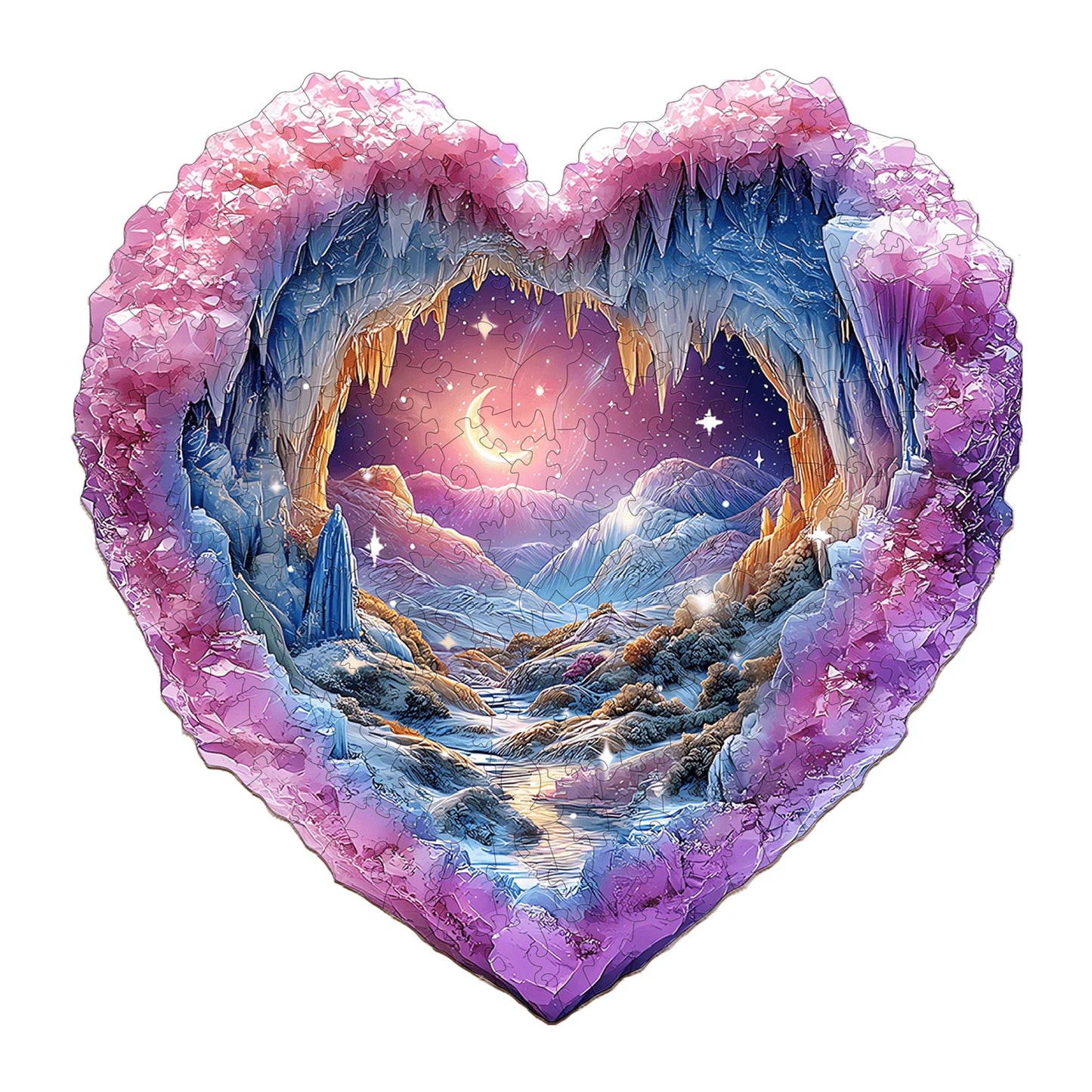 3D Romantic Star Wooden Jigsaw Puzzle | LKWooden