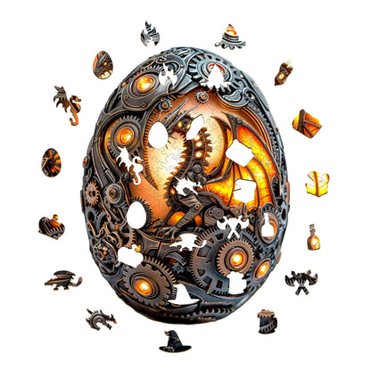 3D Mechanical Dragon Egg Wooden Jigsaw Puzzle | LKWooden