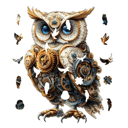 3D Mechanical Owl Wooden Jigsaw Puzzle | LKWooden