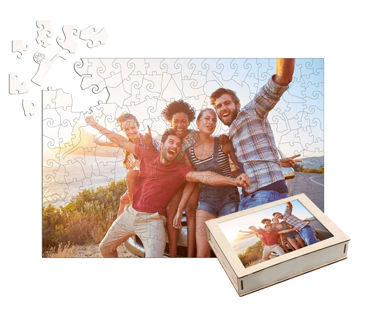 Personalized Photo Wooden Puzzle - Friendship Theme | LKWooden