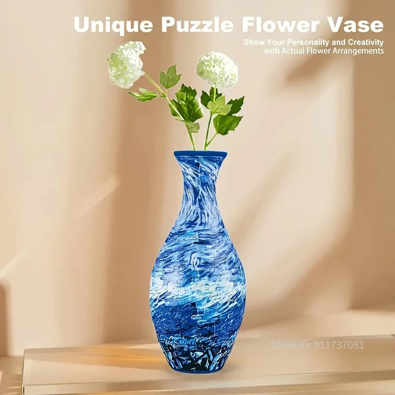 3D Unique Puzzle Vase | LKWooden